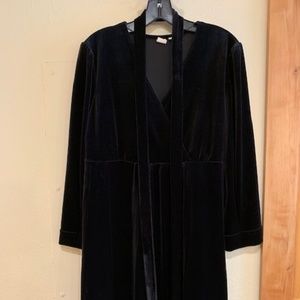 GAP, Maternity Black Velvet Tie Waste Dress